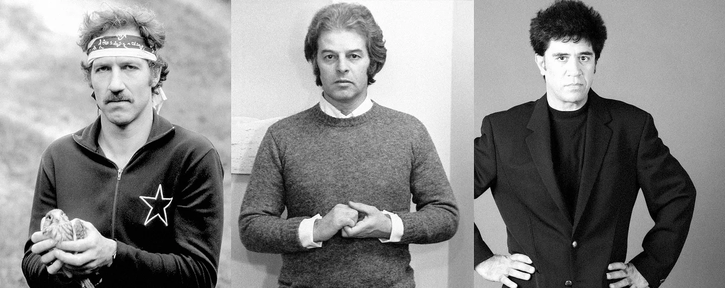 Left to right: Werner Herzog, Alejandro Jodorowsky & Pedro Almodóvar